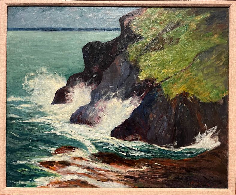 3つの断崖、サン＝ジャン＝ドワ
油彩、カンバス