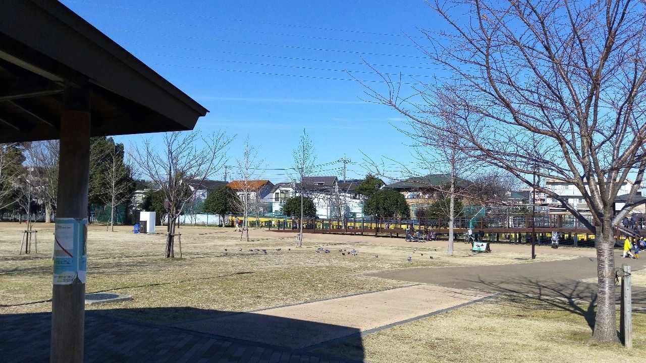東伏見稲荷神社の近くの大きな公園